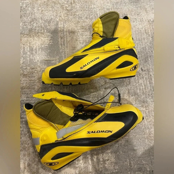 Salomon RS9 Vintage Nordic Cross Country Ski Boots Size US6 SNS Profil - Picture 1 of 12